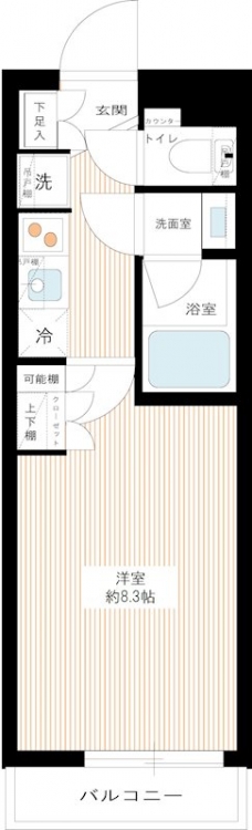 ＡＲＣＯＢＡＬＥＮＯ ＩＴＡＢＡＳＨＩＳＡＫＵＲＡＧＡＷＡの間取り図