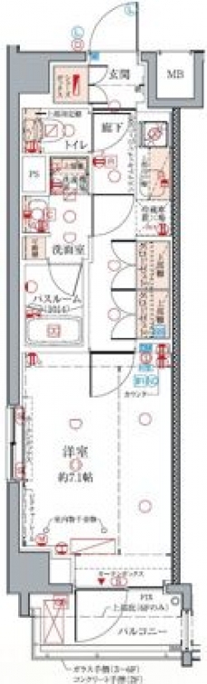 クレヴィスタ亀戸Vの間取り図