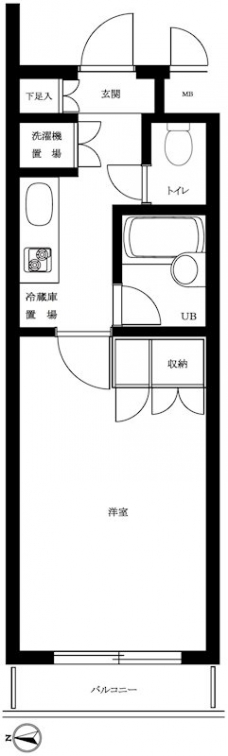 ルーブル都立家政の間取り図