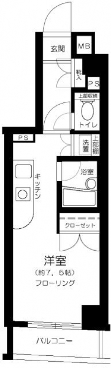 パークウェル世田谷若林の間取り図