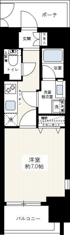 グランヴァンアクアヴェル亀戸の間取り図