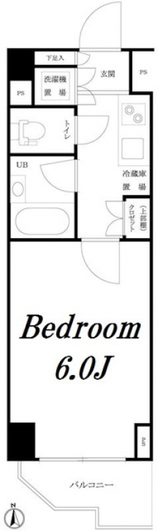 ルーブル西早稲田弐番館の間取り図