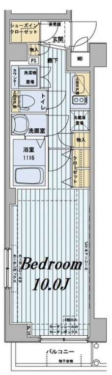 メインステージ浅草橋駅前の間取り図
