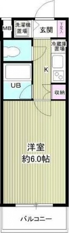 ルーブル上池台弐番館の間取り図