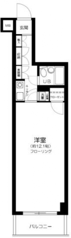 エンゼルハイム蒲田第６の間取り図