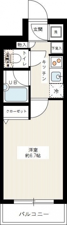 ヴェルト西馬込の間取り図
