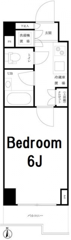 ルーブル西早稲田弐番館の間取り図