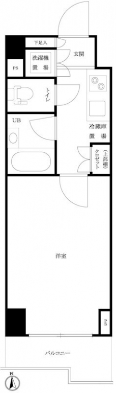 ルーブル西早稲田弐番館の間取り図