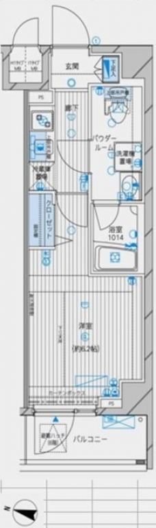 メインステージ高円寺の間取り図