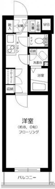 ルーブル都立家政の間取り図