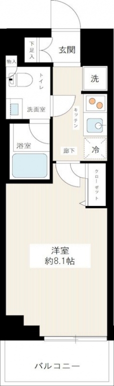 ＨＹ’ｓ ｃｒｅｃｅｒ 清澄白河の間取り図
