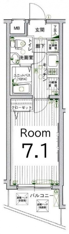 ヴェルト上野毛の間取り図