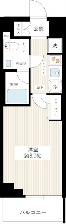 ＨＹ’ｓ ｃｒｅｃｅｒ 清澄白河の間取り図