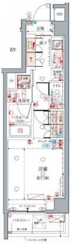 クレヴィスタ亀戸Vの間取り図