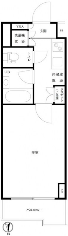ルーブル西早稲田弐番館の間取り図