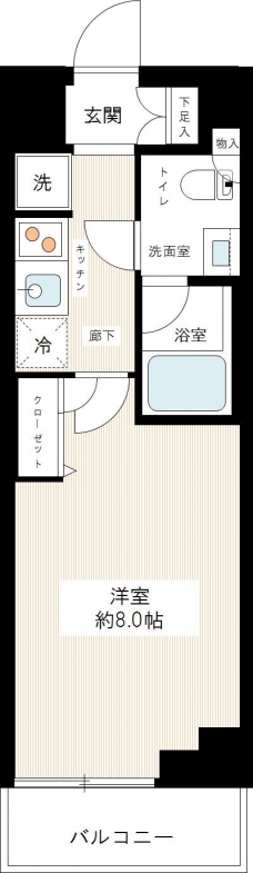 ＨＹ’ｓ ｃｒｅｃｅｒ 清澄白河の間取り図