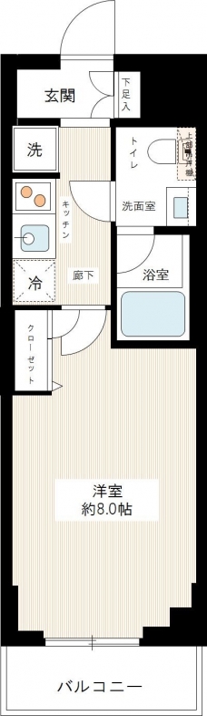 ＨＹ’ｓ ｃｒｅｃｅｒ 清澄白河の間取り図