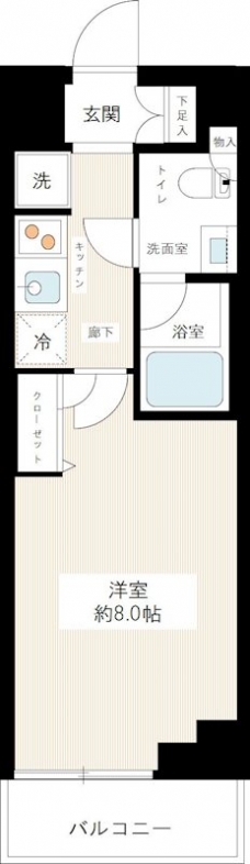 ＨＹ’ｓ ｃｒｅｃｅｒ 清澄白河の間取り図