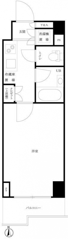 ルーブル西早稲田弐番館の間取り図