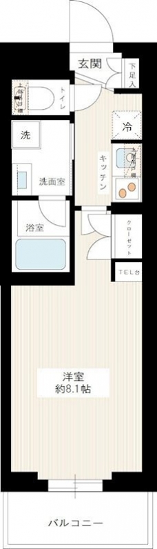 ジュイールパルフェ西新井の間取り図