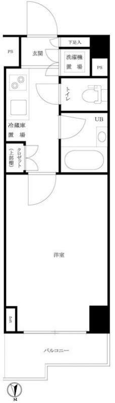 ルーブル西早稲田弐番館の間取り図