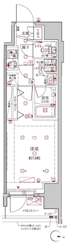 クレイシア板橋本町の間取り図