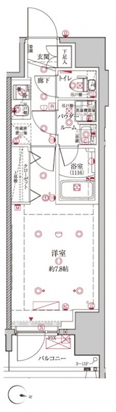 クレイシア板橋本町の間取り図