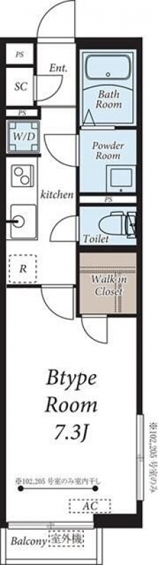 ヴィラ西新井の間取り図