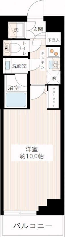 ＭＡＸＩＶ北千住の間取り図