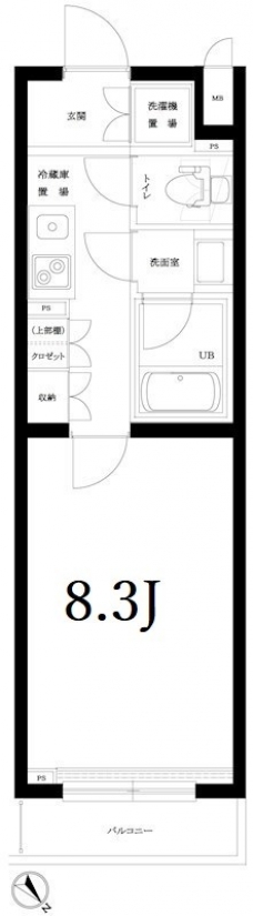 ルーブル駒沢大学参番館の間取り図