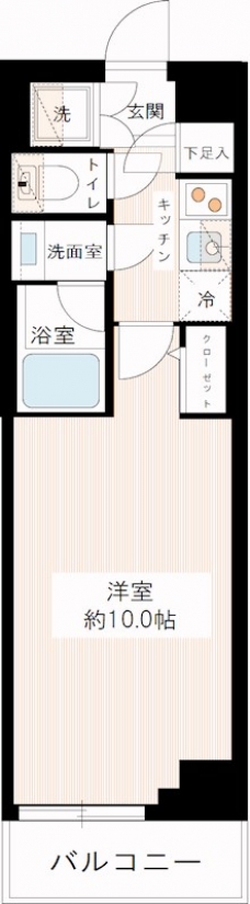 ＭＡＸＩＶ北千住の間取り図
