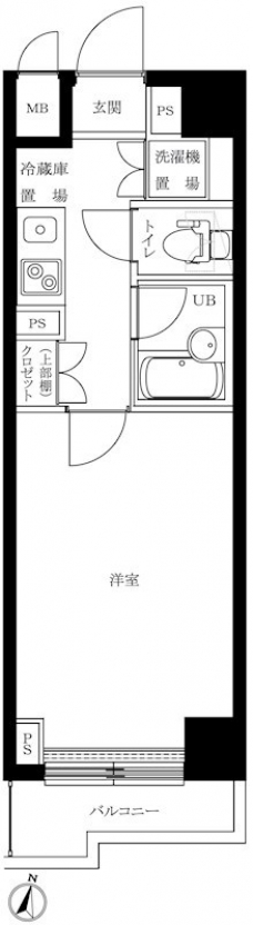 ルーブル明大前の間取り図