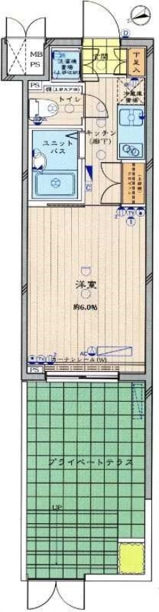 ルーブル早稲田の間取り図