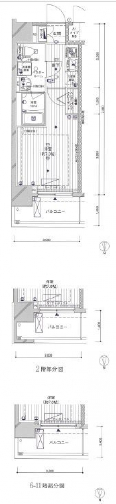 メインステージ大森北の間取り図